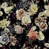 Romantyczny bukiet - kwieciste piękno Rysunki kwiatów Fototapeta